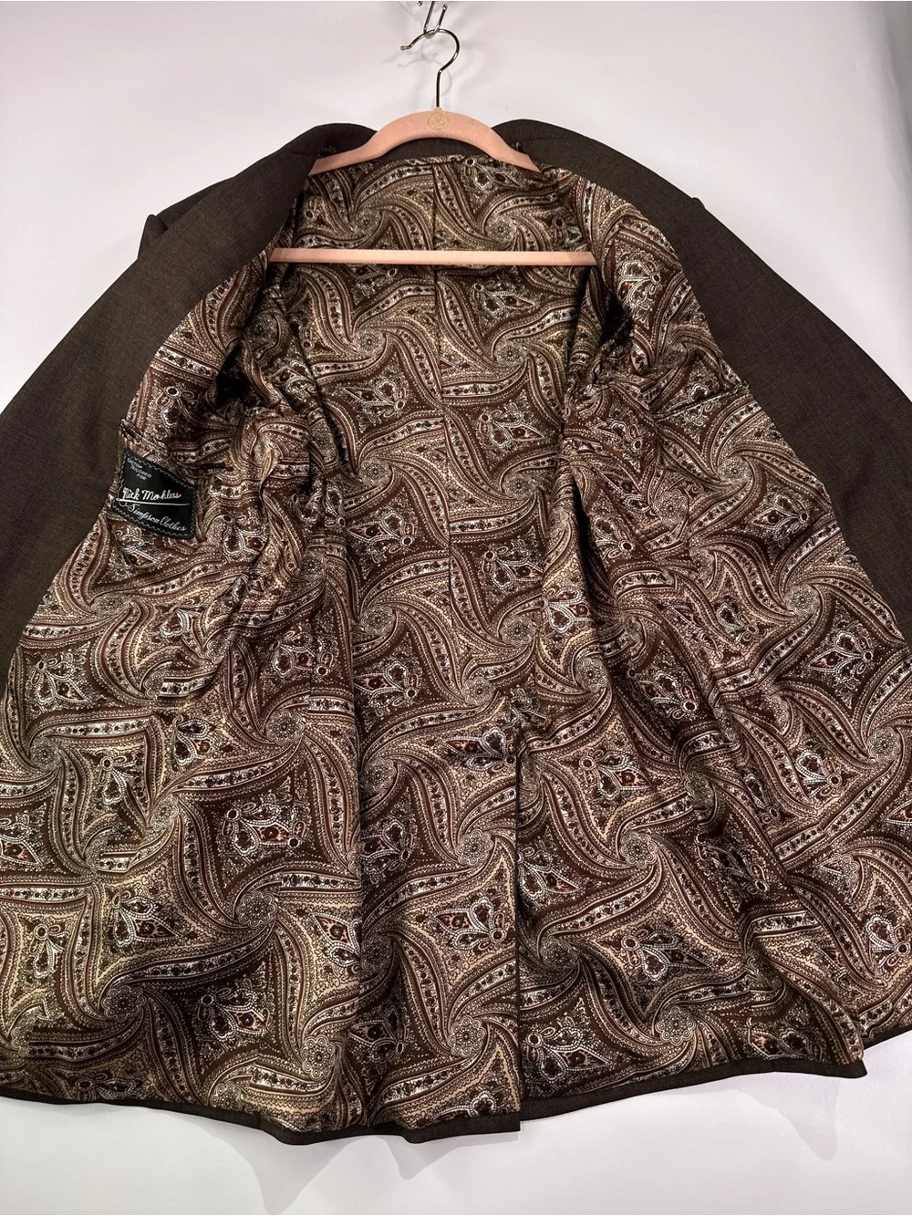 Simpson Clothes Vintage 1980 Western Wool Sport Coat Blazer Brown 40R